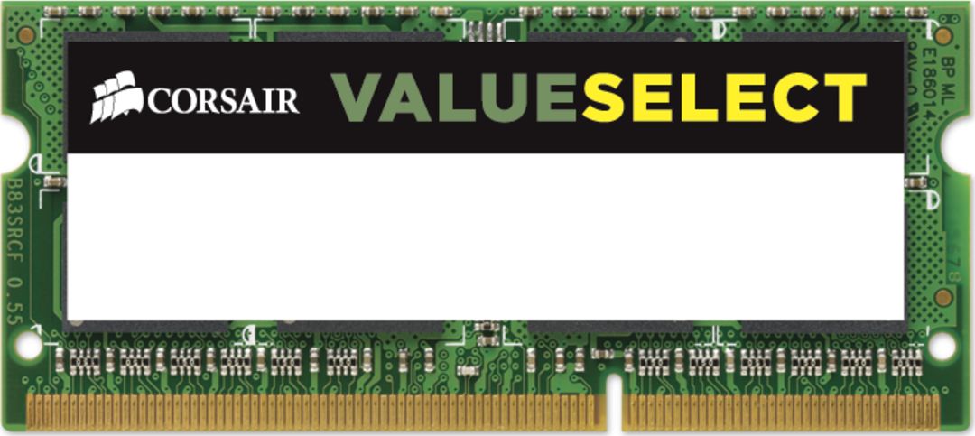 Pamięć do laptopa Corsair Value Select, SODIMM, DDR3, 4 GB, 1600 MHz, CL11 (CMSO4GX3M1A1600C11)