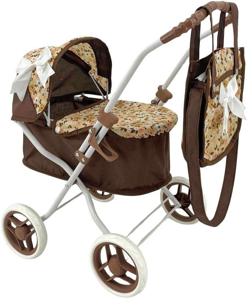 Wózek dla lalek głęboki z torbą