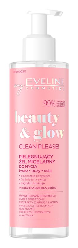 Eveline EVELINE Beauty & Glow Clean Please! PIELĘGNUJĄCY ŻEL MICELARNY