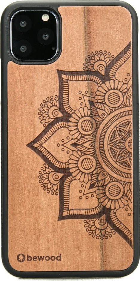 BeWood Drewniane Etui na iPhone 11 PRO MAX MANDALA JABŁOŃ