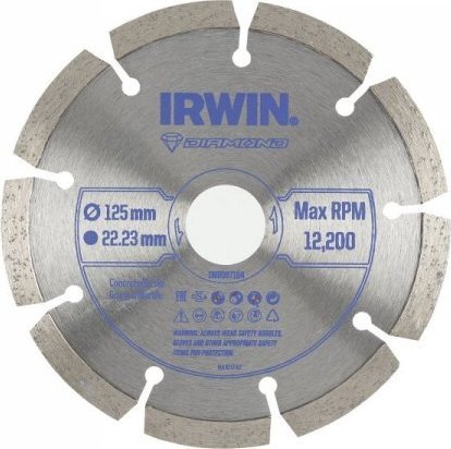 Irwin IRWIN TARCZA DIAMENTOWA 125mm x 22,23mm / SEGMENTOWA do betonu, cegły, granitu i marmuru
