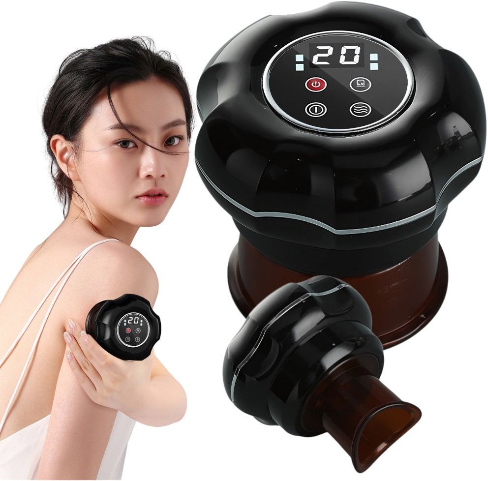 Bańka chińska masażer próżniowy rozgrzewająca 12 mocy zassysania bańki