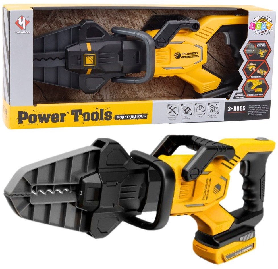 Nożyce Pneumatyczne Elektryczne Dla Dzieci Majsterkowicz Żółte LEAN Toys