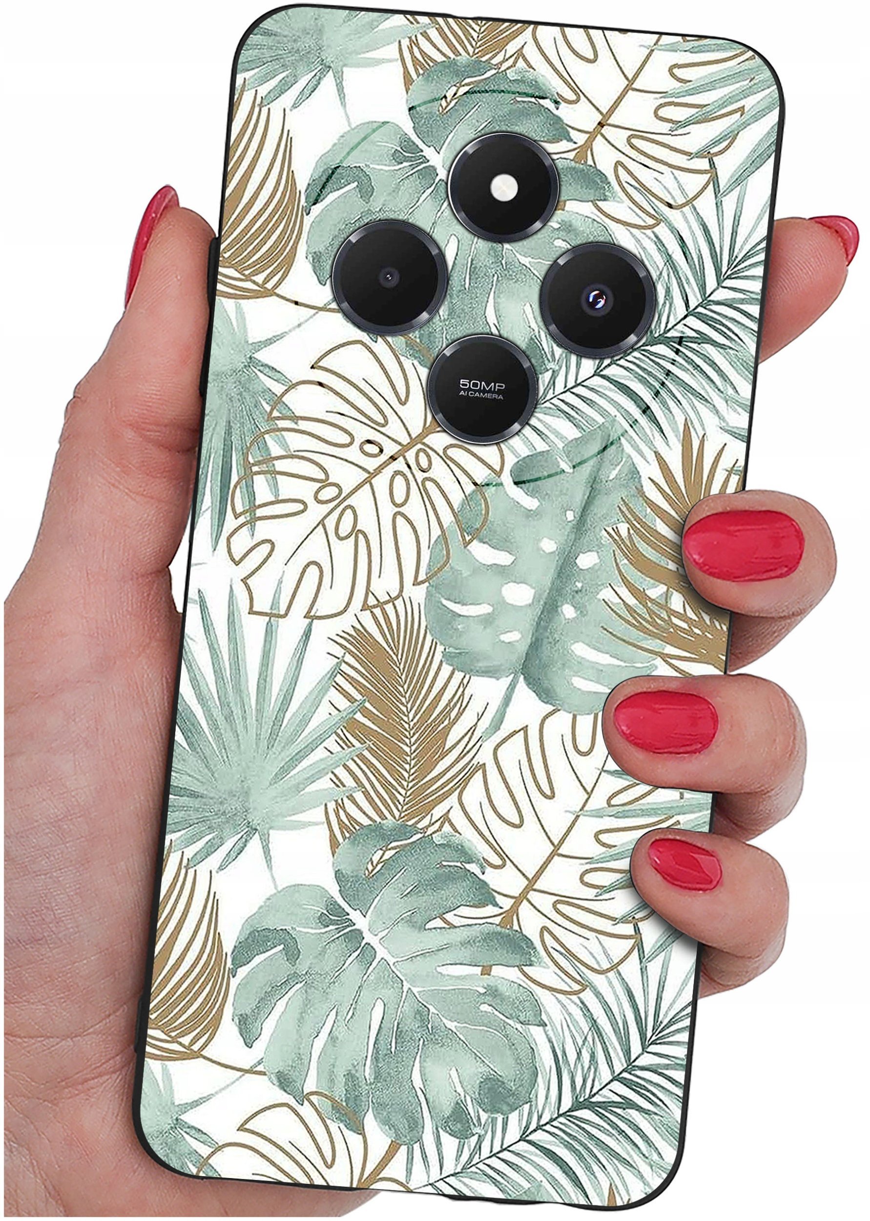 Etui do Xiaomi Redmi 14C WZORY |SILIKONOWE MATT CASE + SZKŁO 9H