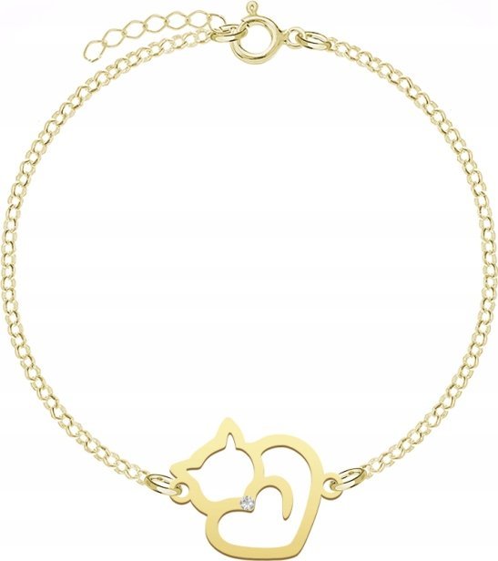 Radziszewska Jewellery Pozłacana Bransoletka KOTEK DEDYKACJA GRATIS