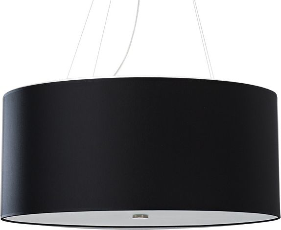 Lampa wisząca Lumes Czarny okrągły żyrandol nad stół 60 cm - EX690-Otti