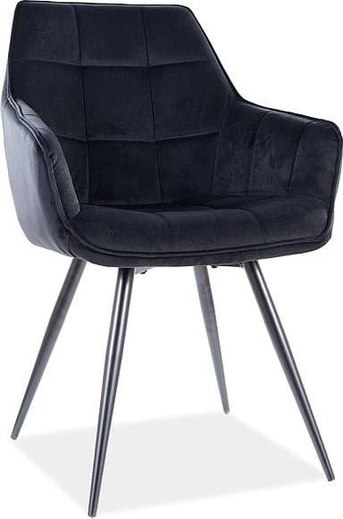 Signal Krzesło LILIA VELVET czarne