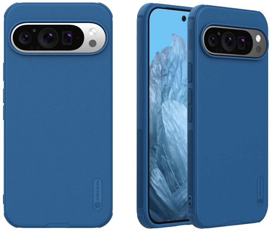 Nillkin Etui Super Frosted Shield Pro do Google Pixel 9 Pro XL, niebieskie
