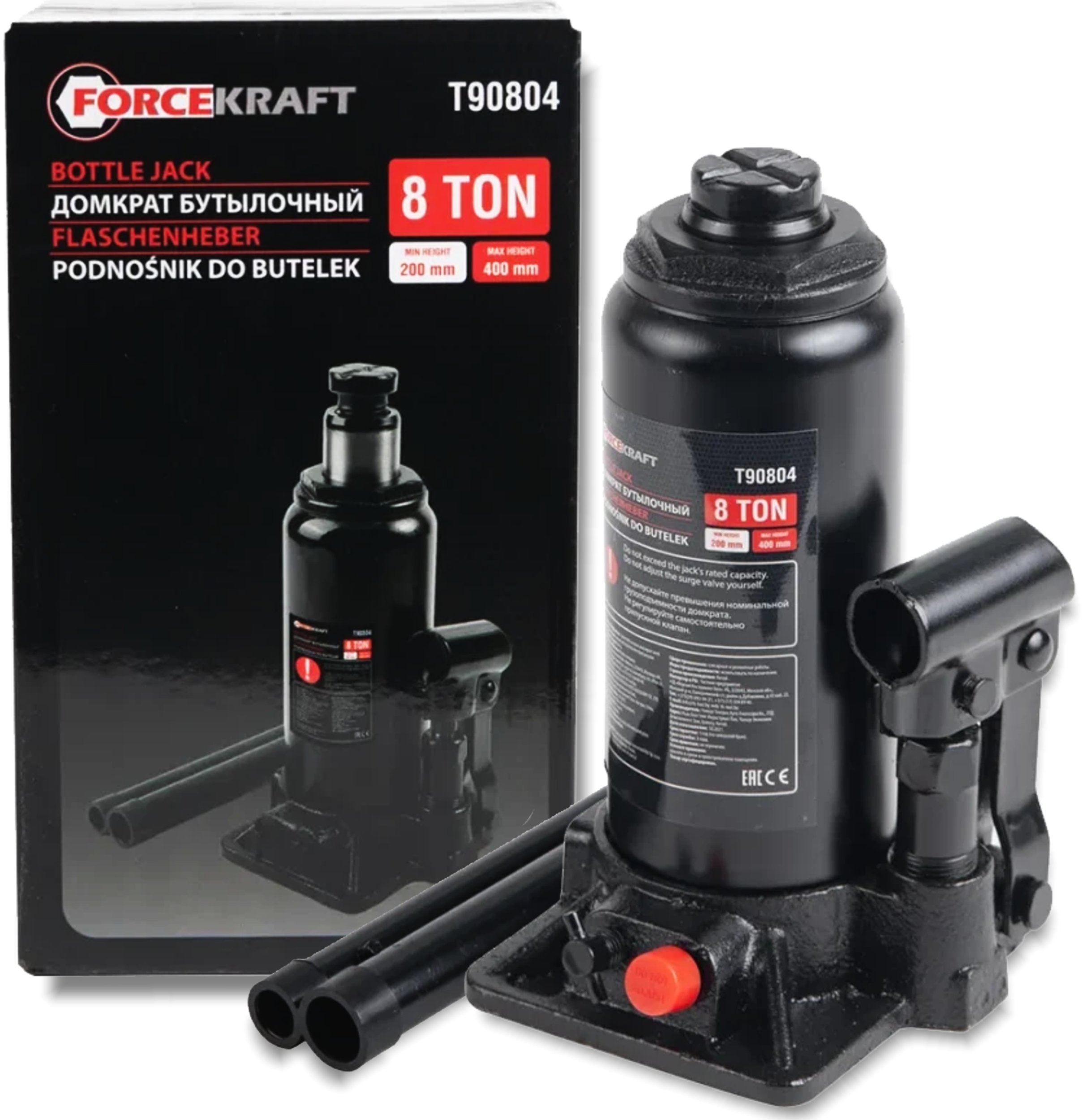 FORCEKTRAFT Lewarek HYDRAULICZNY Podnośnik samochodowy 8 TON