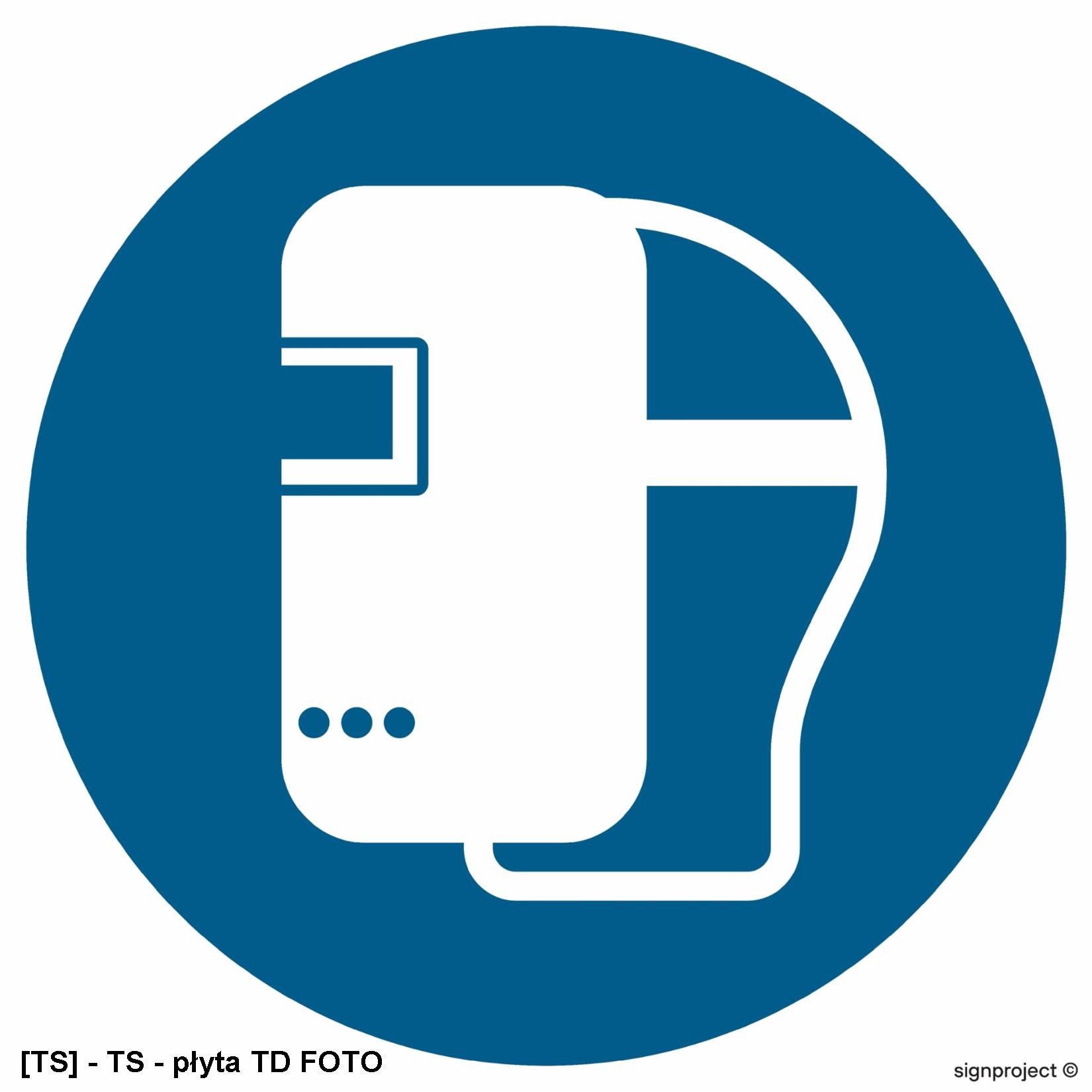 GJ019 - Nakaz stosowania maski spawalniczej 200x200