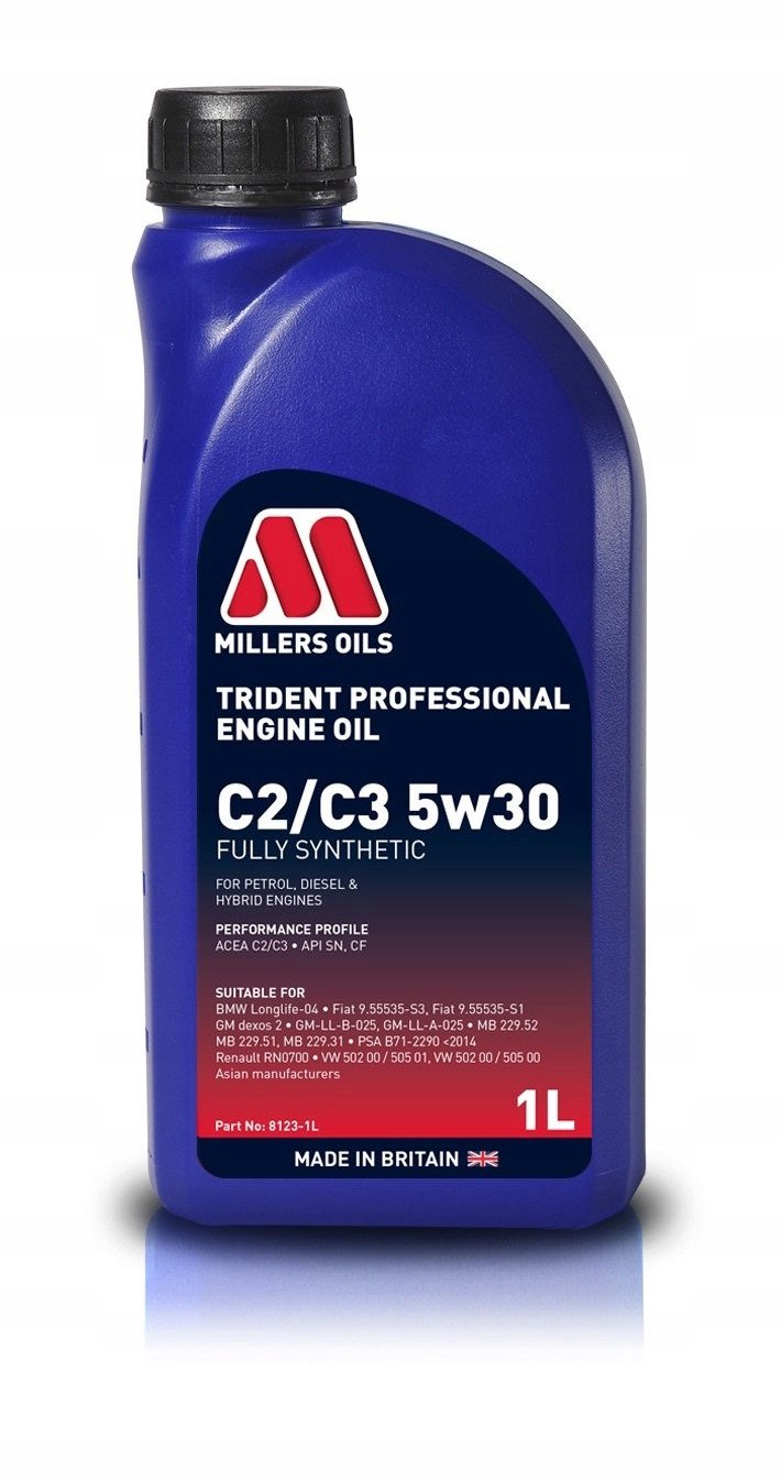 8123-1L MILLERS OILS TRIDENT LL C2 C3 5W30 1L