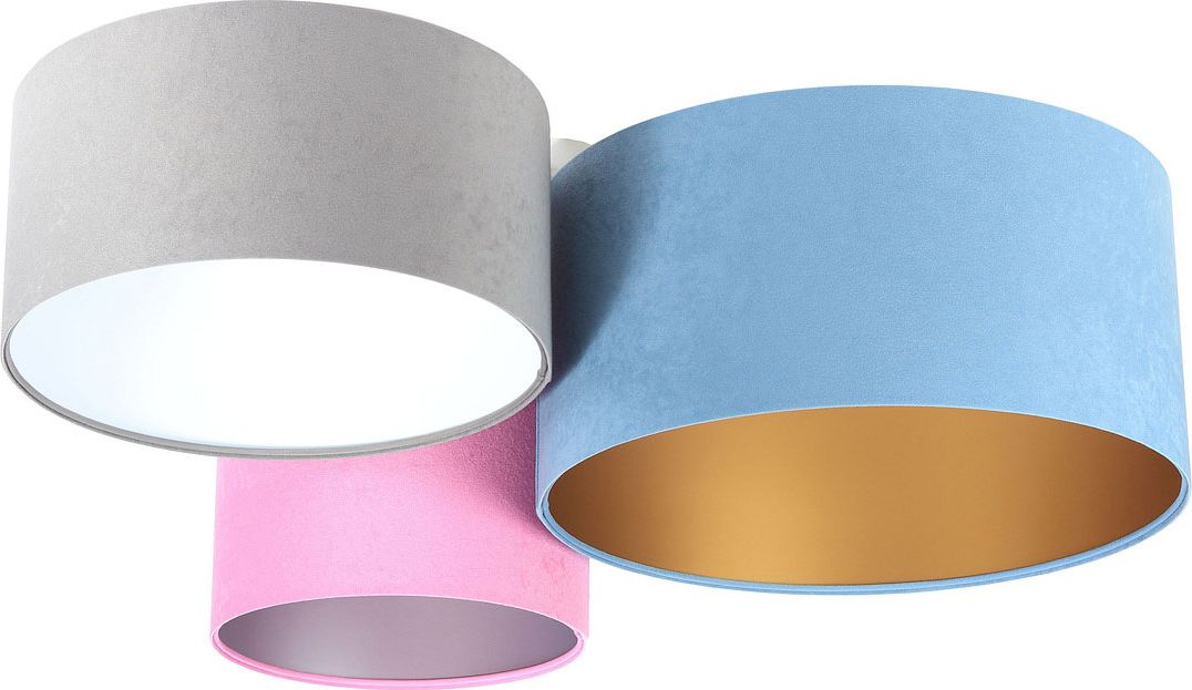 Lampa sufitowa Lumes Kolorowy nowoczesny plafon z abażurami - EXX60-Hores