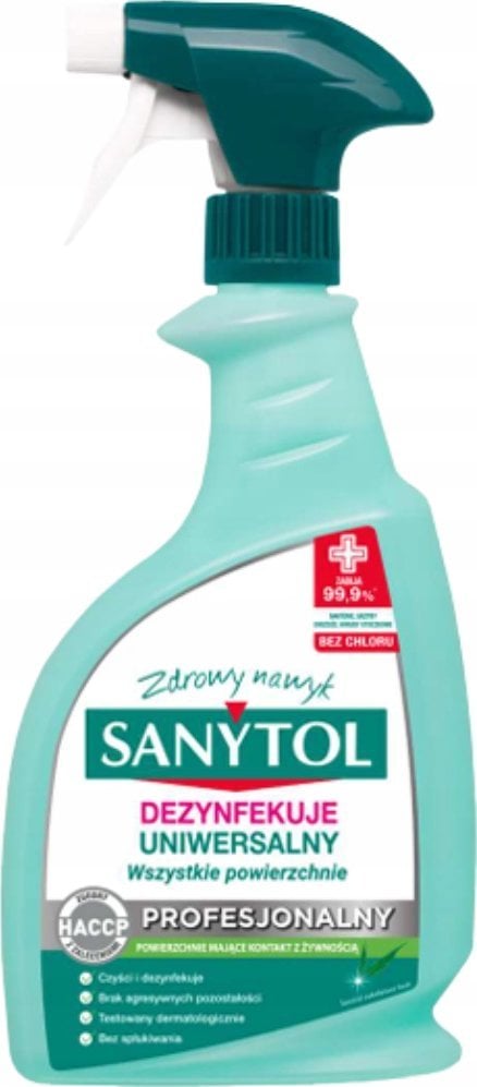 SPRAY UNIWERSALNY 750ML SANYTOL PROFESJONALNY