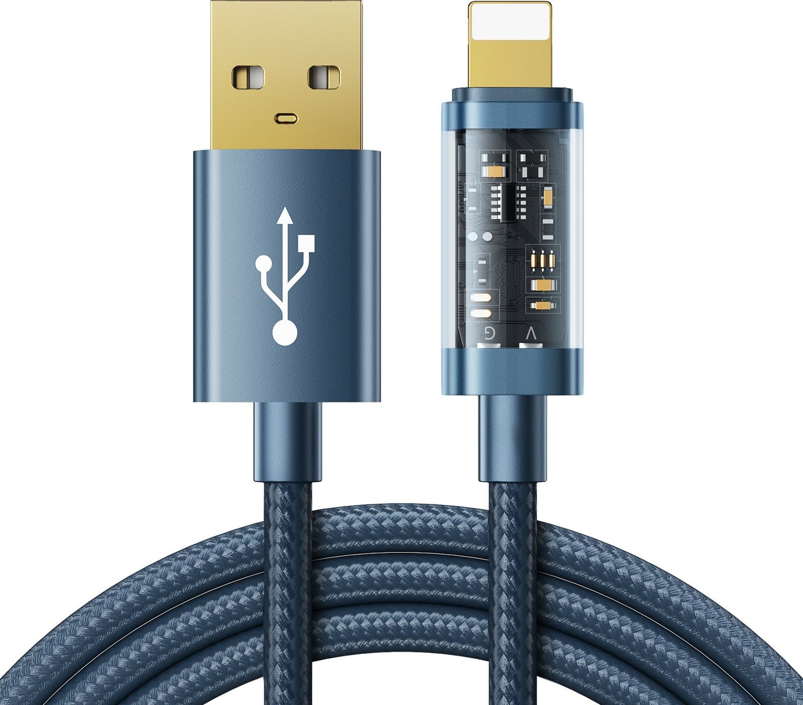 Kabel USB Joyroom USB-A - Lightning 1.2 m Niebieski (6941237196446)