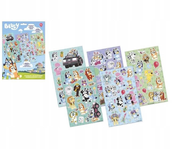 Naklejki klasyczne / Bluey / Bingo / Kids Licensing / 94 szt.