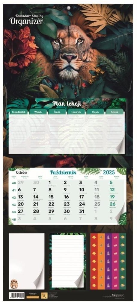 Kalendarz szkolny organizer 2025/2026