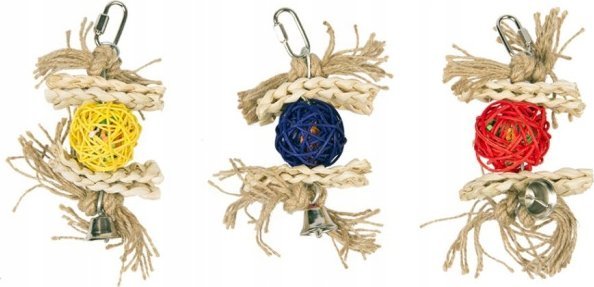 Duvo+ DUVO+ ZABAWKA DLA PTAKÓW PIŁKA+DZWONEK 18x5.5cm 4745049