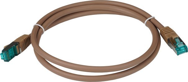 EFB EFB RJ45 Patchkabel S/FTP Cat6A LSZH Braun Laenge 10m 4x2xAWG27/7 nach TIA/EIA568B geschirmt Uebertragungsstandards 10Gbit