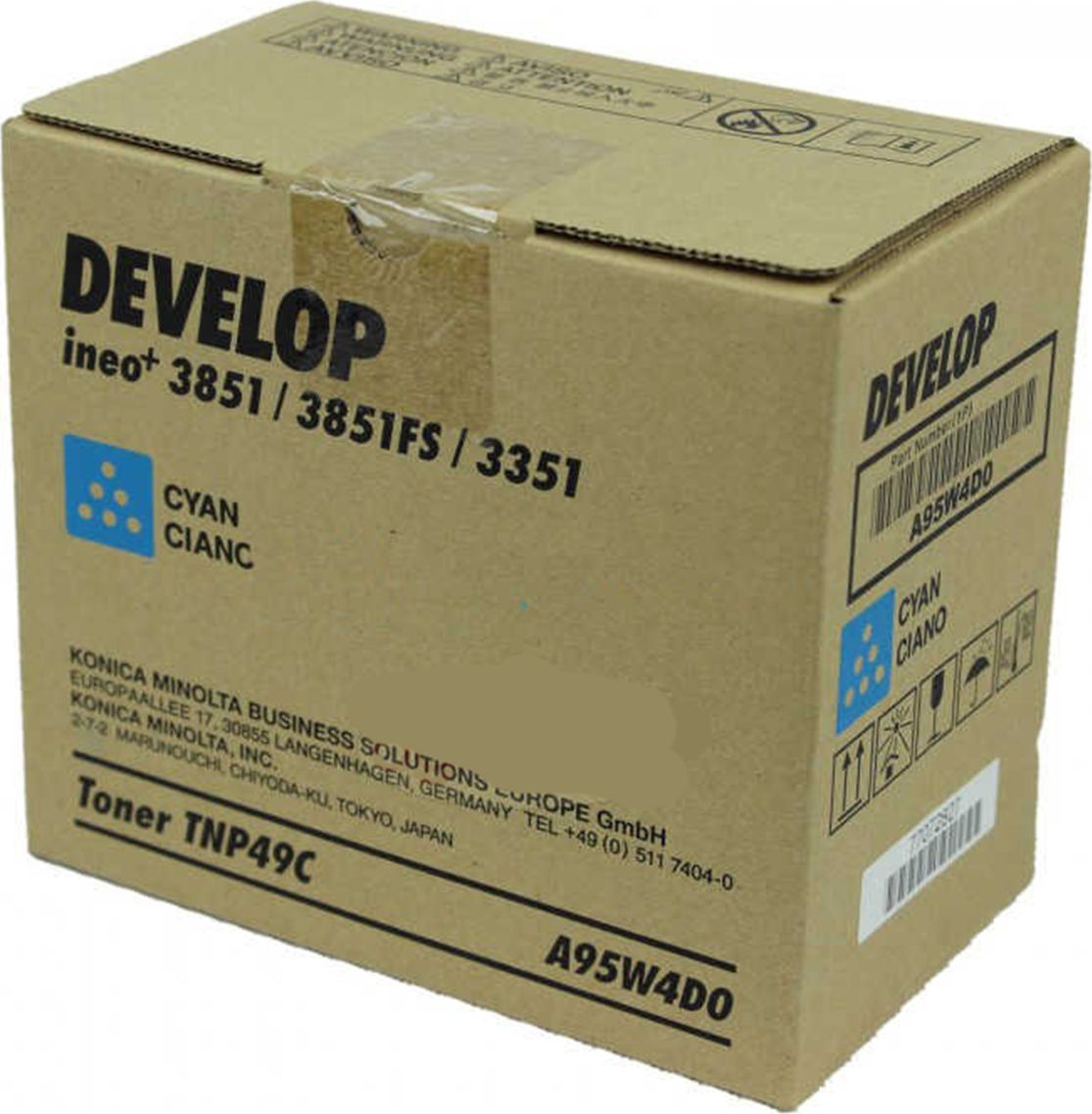 Toner Develop TNP-49 Cyan Oryginał (A95W4D0)