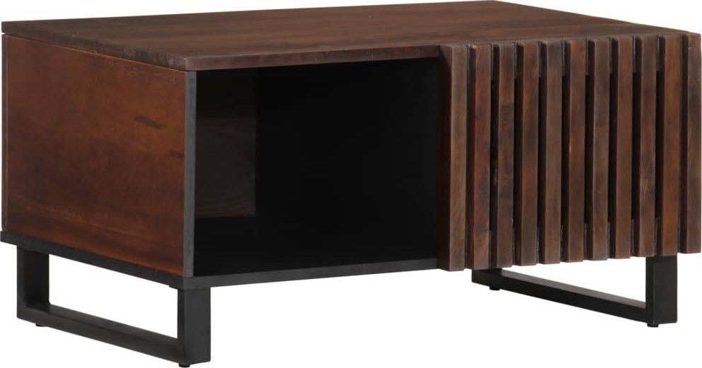 vidaXL vidaXL Stolik kawowy, brązowy, 80x51x40 cm, lite drewno mango