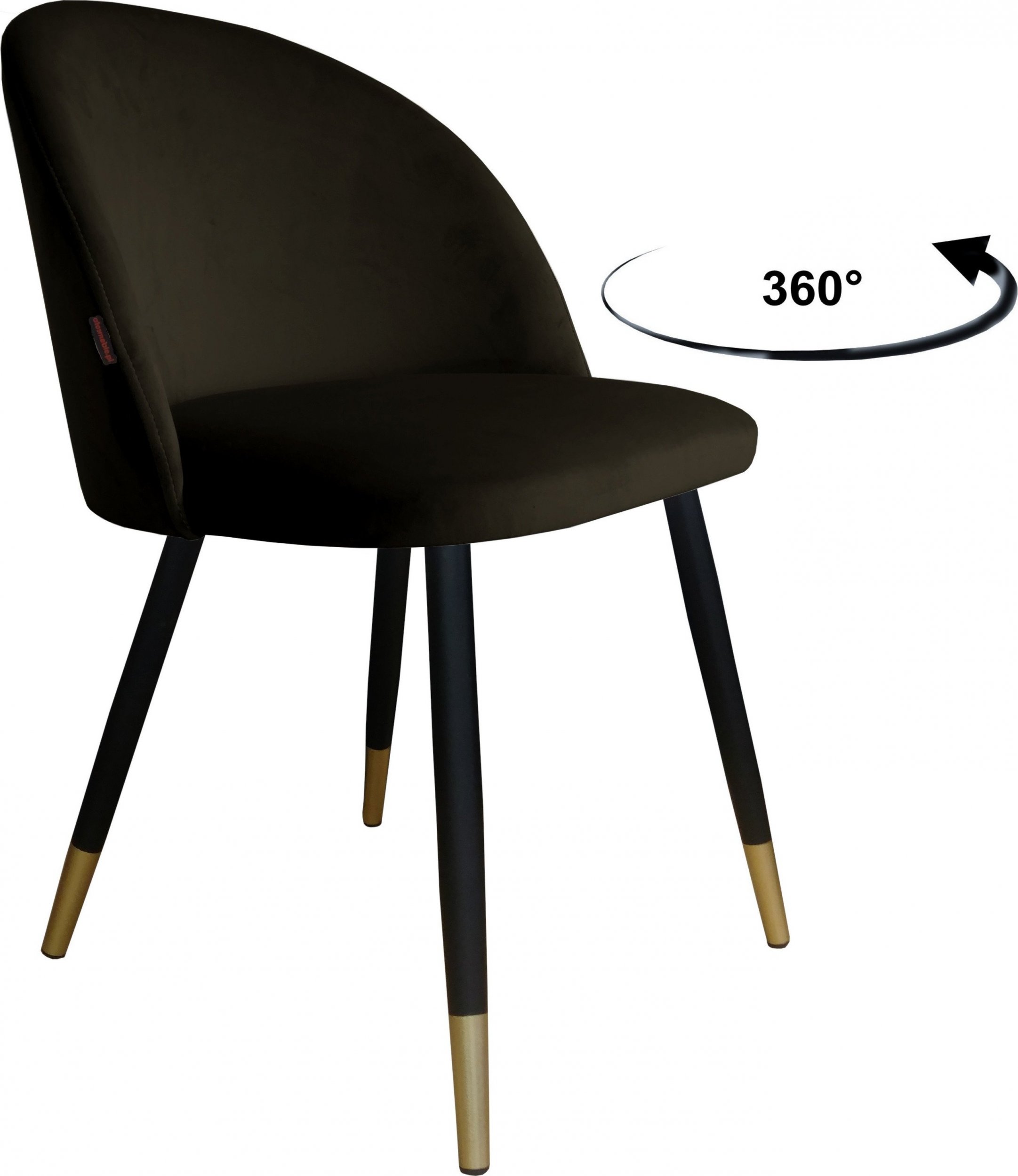 Atos Krzesło obrotowe Colin podstawa czarno-złota MG05