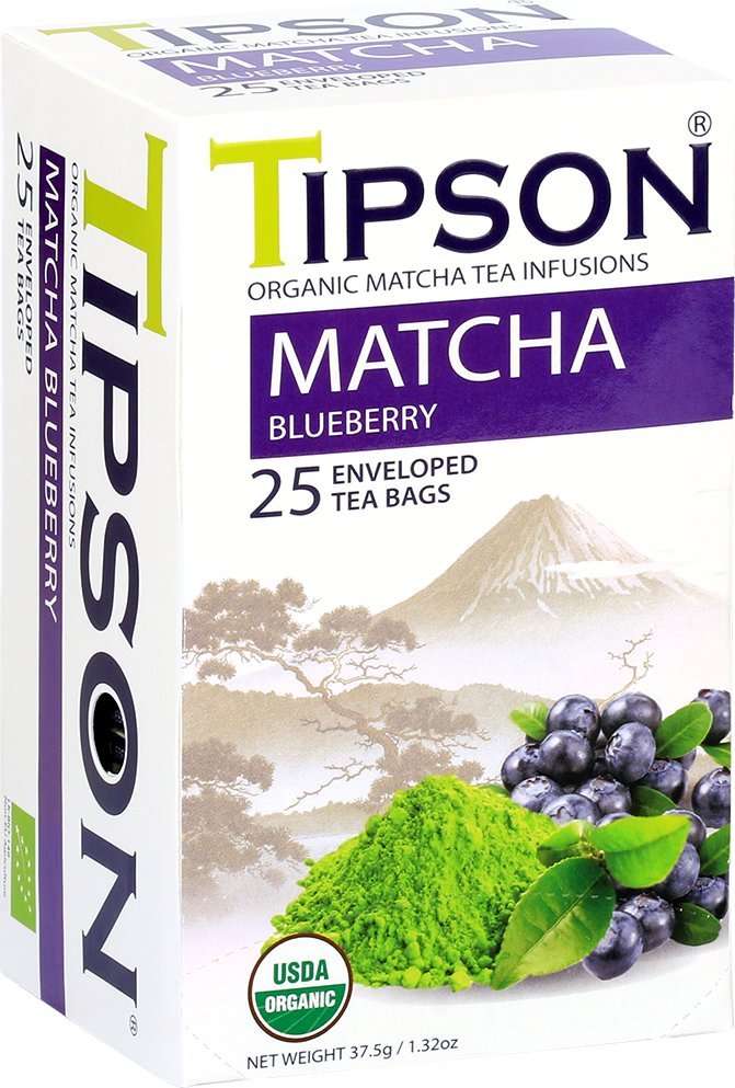 Tipson Tipson MATCHA BLUEBERRY herbata BORÓWKA BIO 25szt