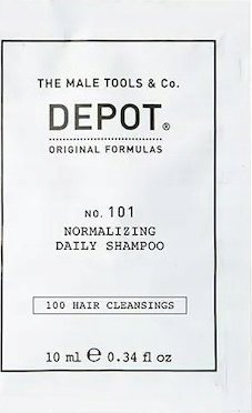 Milk Shake Depot, 100 Hair Cleansing No. 101, Botanical Complex, Hair Shampoo, Normalizing, 10 ml For Men