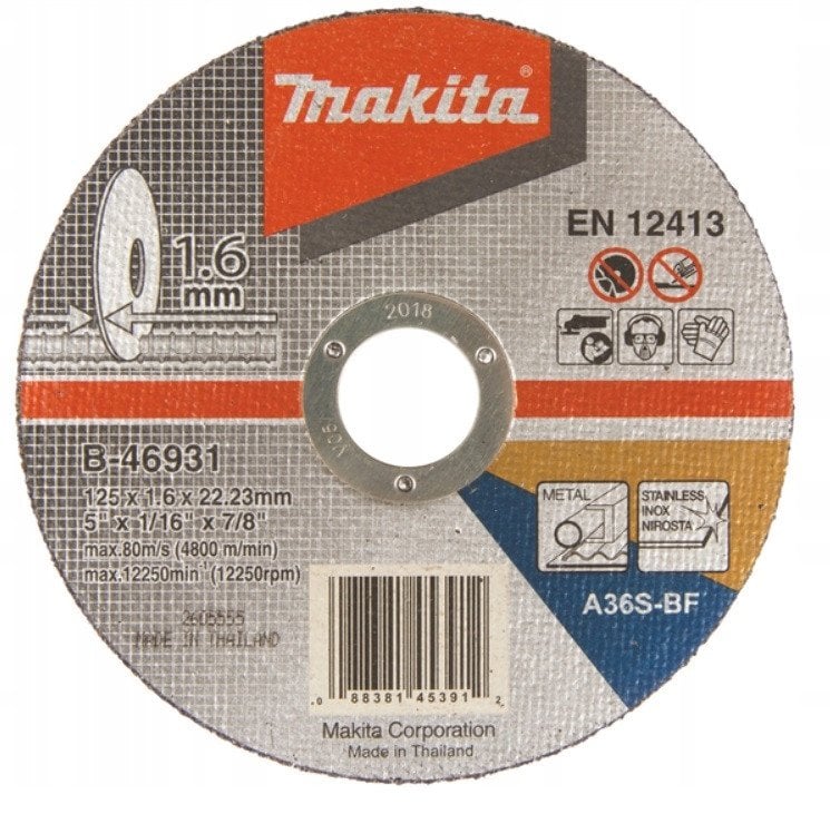 CUTTING DISC 125X1.6MM B-4693 MAKITA