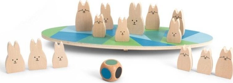 Drewniane Balansujące króliczki