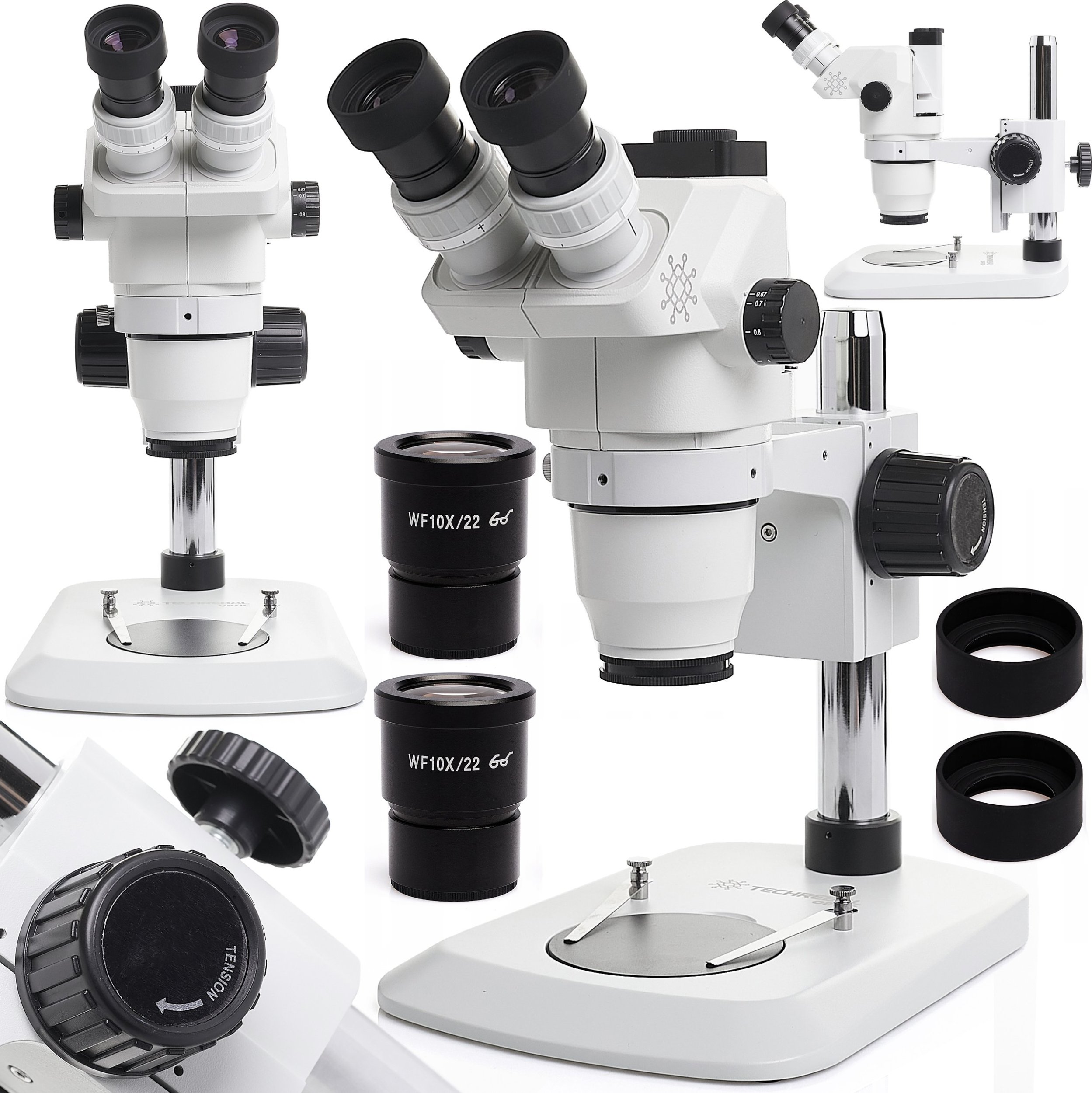 Profesjonalny Mikroskop Stereoskopowy Trinokularowy Techrebal RF6745