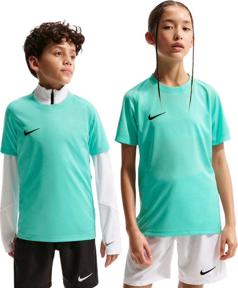 Koszulka dla dzieci Nike Dri Fit Park VIII turkusowa HV8182 354 S