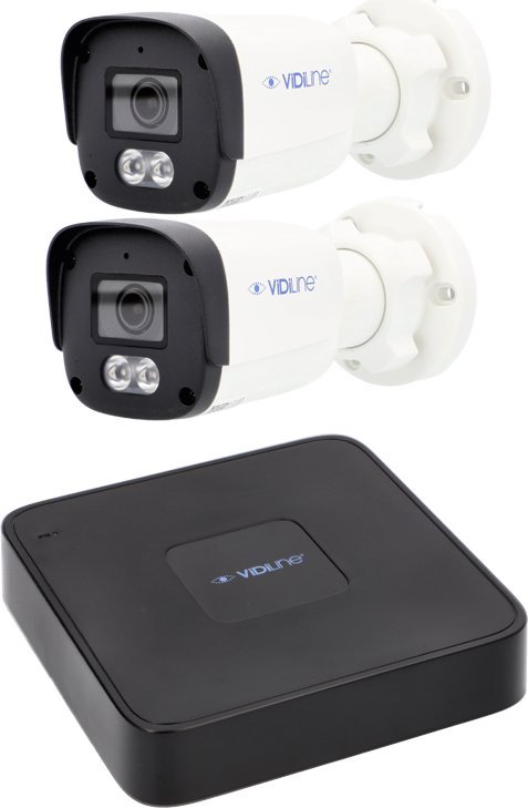 Kamera IP Vidiline Monitoring IP VidiLine z 2 kamerami Full HD i rejestratorem PoE