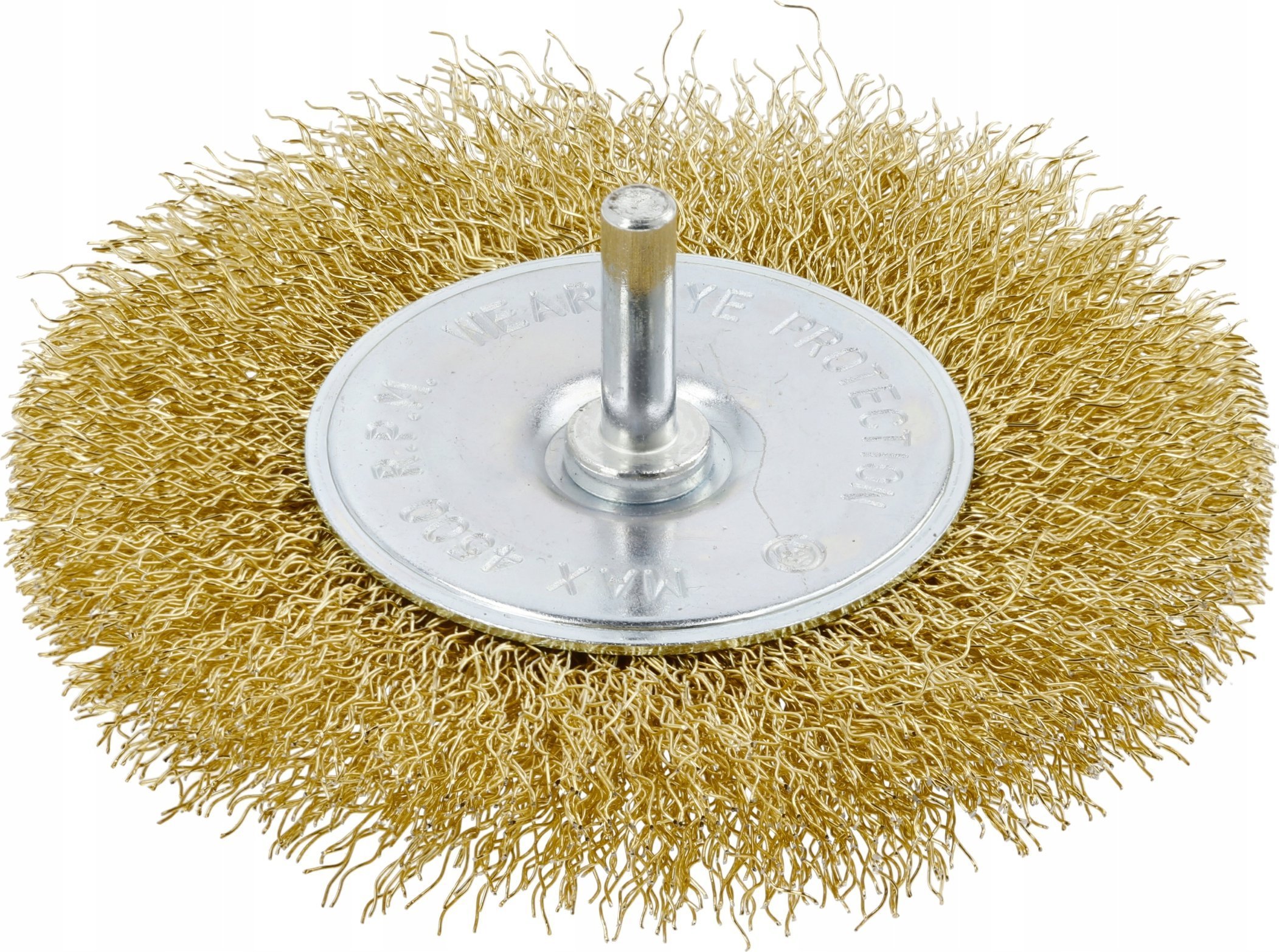 Högert Technik Szczotka tarczowa z trzpieniem 100 mm, drut mosiężny 0.3 mm