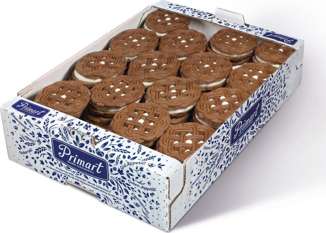 PRIMART Primart Markizy o smaku kakaowo- śmietankowym 640 g