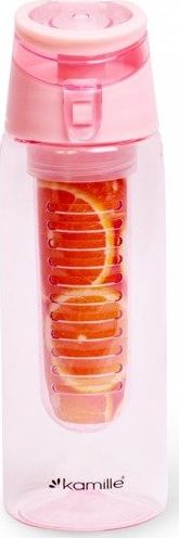 Kamille Butelka z sitkiem różowa 660 ml