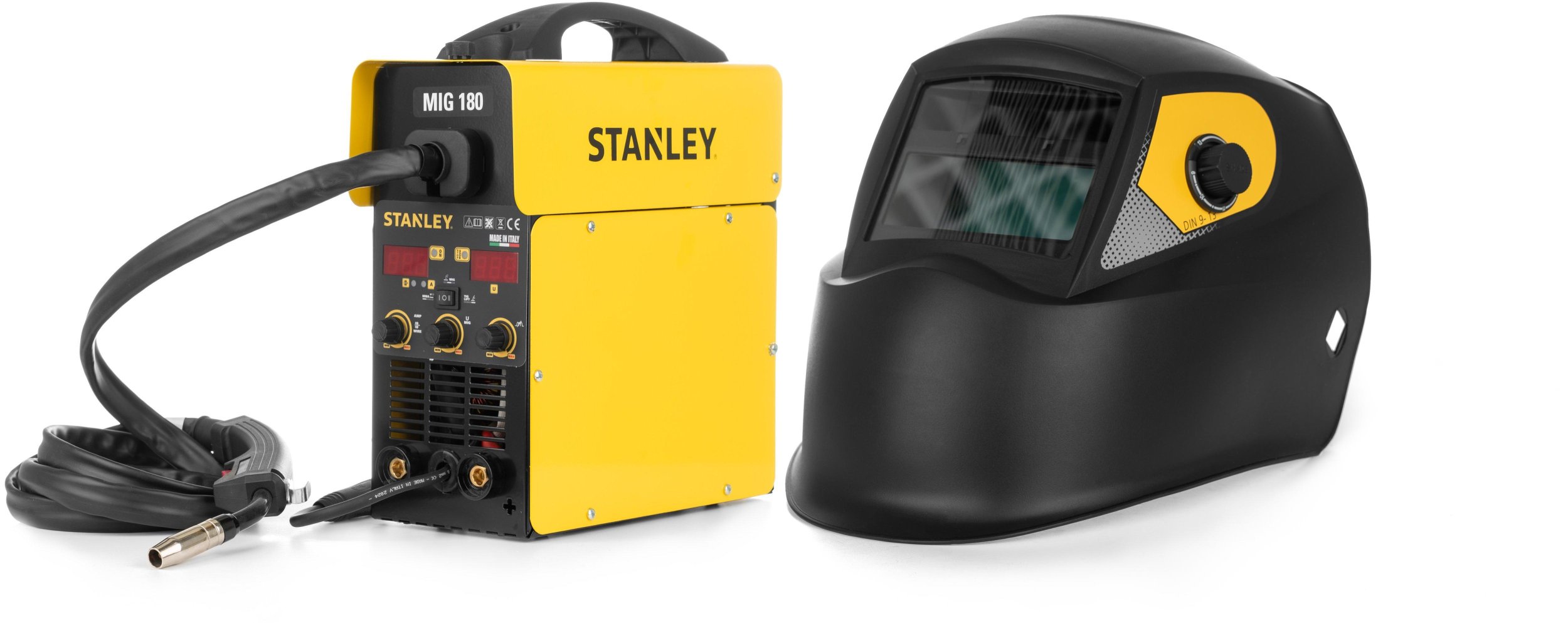Stanley Inwerterowa spawarka mig/mag 180 a + przyłbica lcd e-protection 2000 e