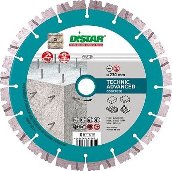 Di-Star Tarcza diamentowa Technic Advanced 1A1RSS/C3-H 232x2.6/1.8x12x22.23-16