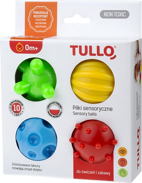 Tullo Piłki sensoryczne 4szt