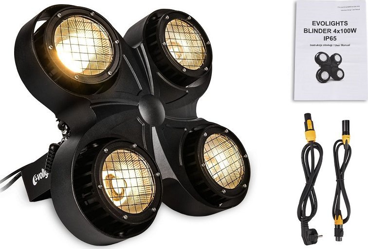 Naświetlacz Evolights EVOLIGHTS BLINDER 4x100W IP65 oświetlacz zewnętrzny sceniczny