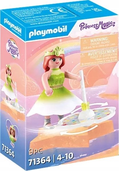 Playmobil Playmobil Princess Magic 71364 Niebiański tęczowy bączek z księżniczką