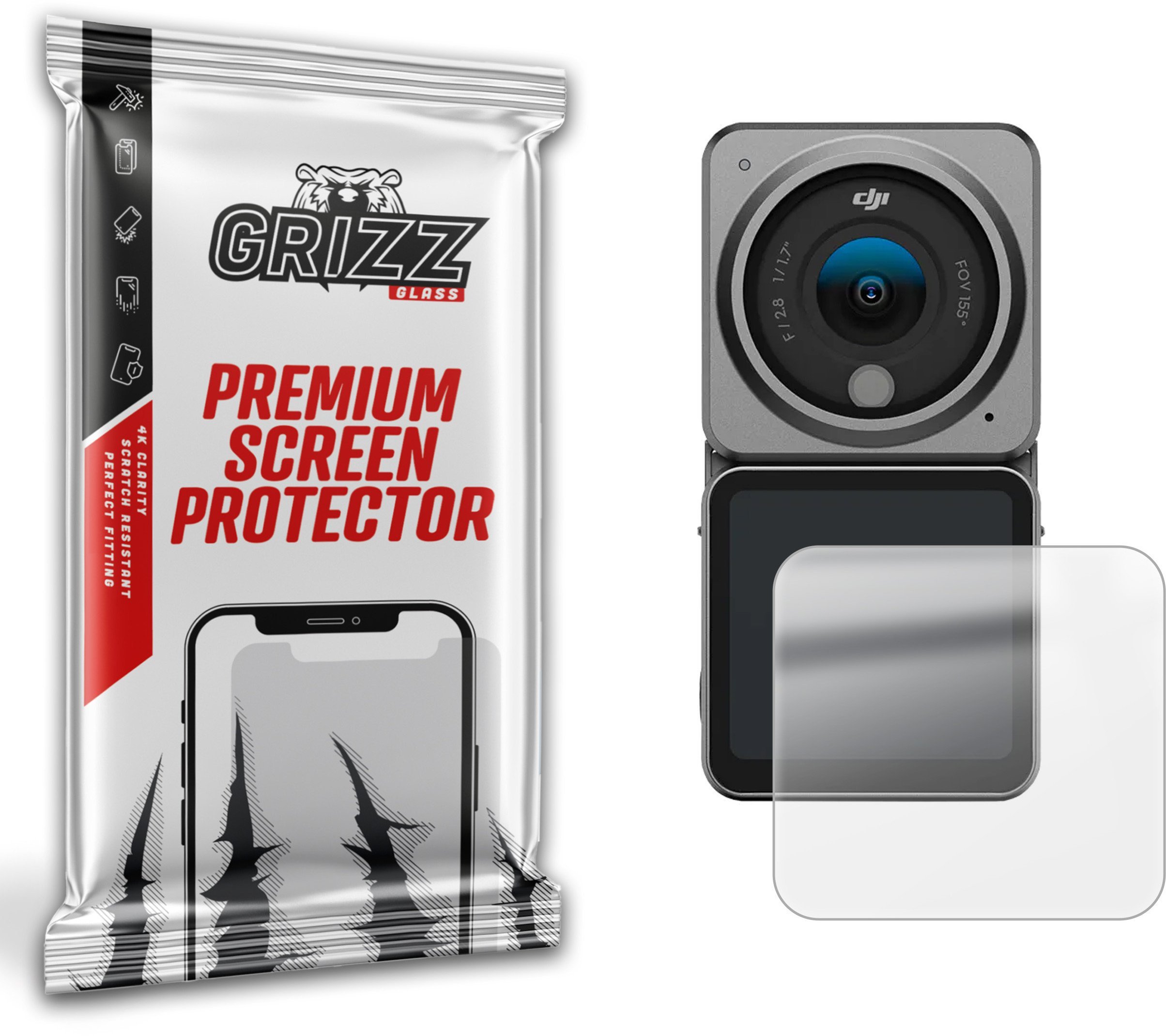 Folia matowa GrizzGlass PaperScreen do DJI Action 2
