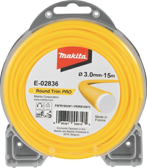 Makita MAKITA ŻYŁKA NYLONOWA OKRĄGŁA 3,0mm/15m PRO ME-02836