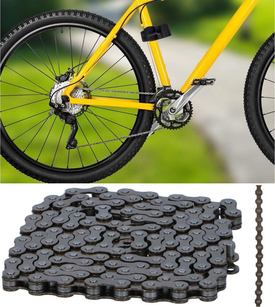 Bicycle Gear ŁAŃCUCH ROWEROWY 116OGNIW MTB 6 RZĘDOWY 12,7 x 2,4 MM BICYCLE GEAR