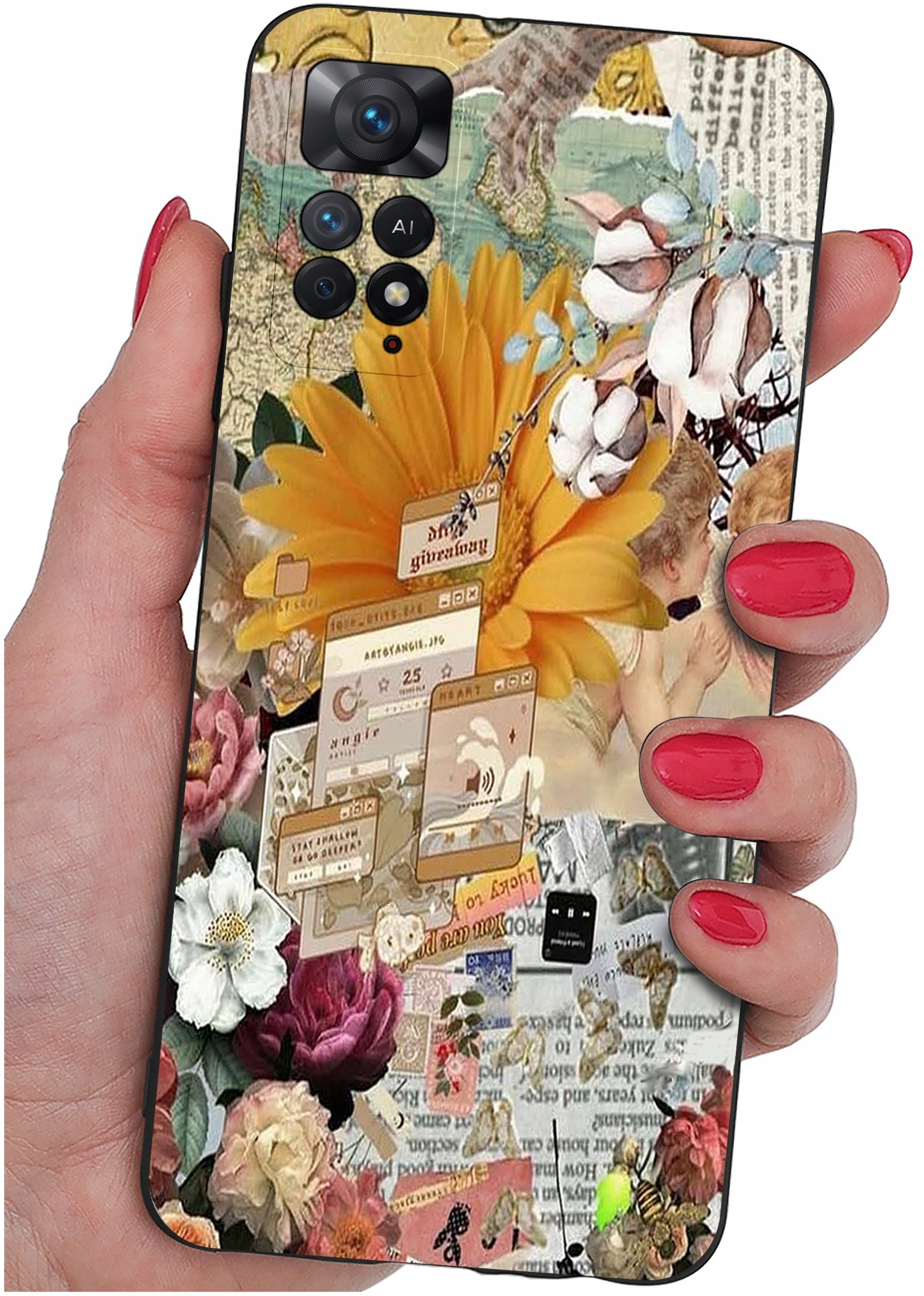 ETUI do Xiaomi Redmi Note 11 Pro | WZORY | SILIKONOWE MATT CASE + SZKŁO 9H