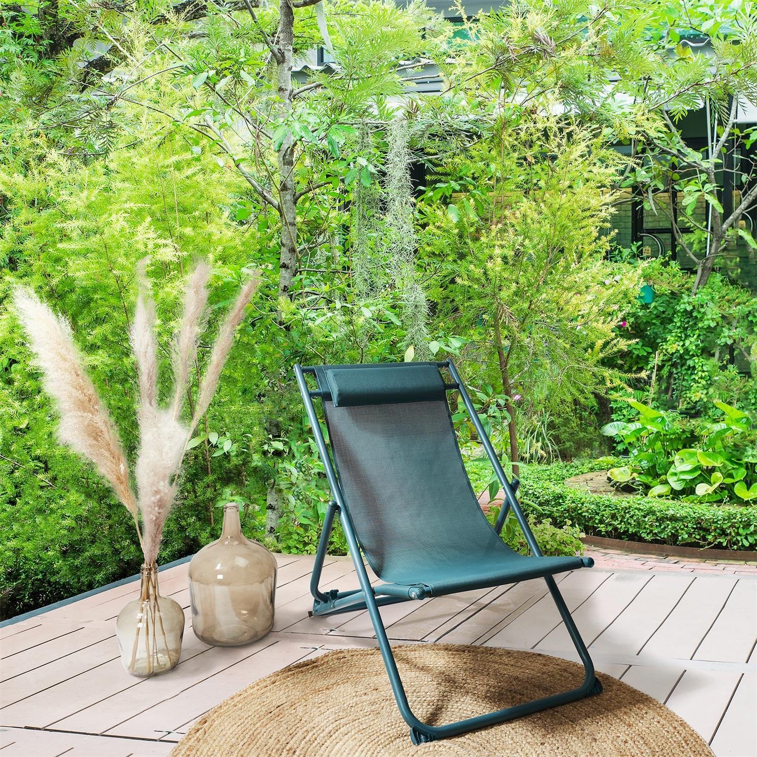 DLGTP Leżak Canard składany niebieski