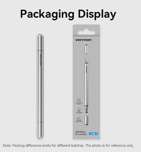 Rysik Vention Rysik 2w1 z aluminium szary