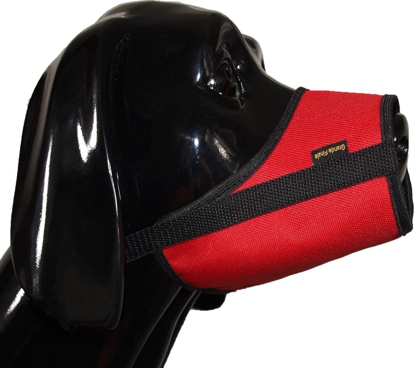 GRANDE Kagańce dla psa nylonowe Rozmiar 2, czerwony