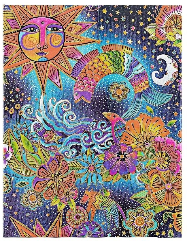 Notatnik w linie Celestial Magic midi