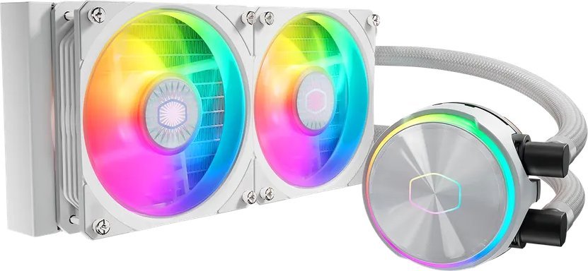 Chłodzenie wodne Cooler Master MasterLiquid PL240 Flux White (MLY-D24M-A23PZ-RW)