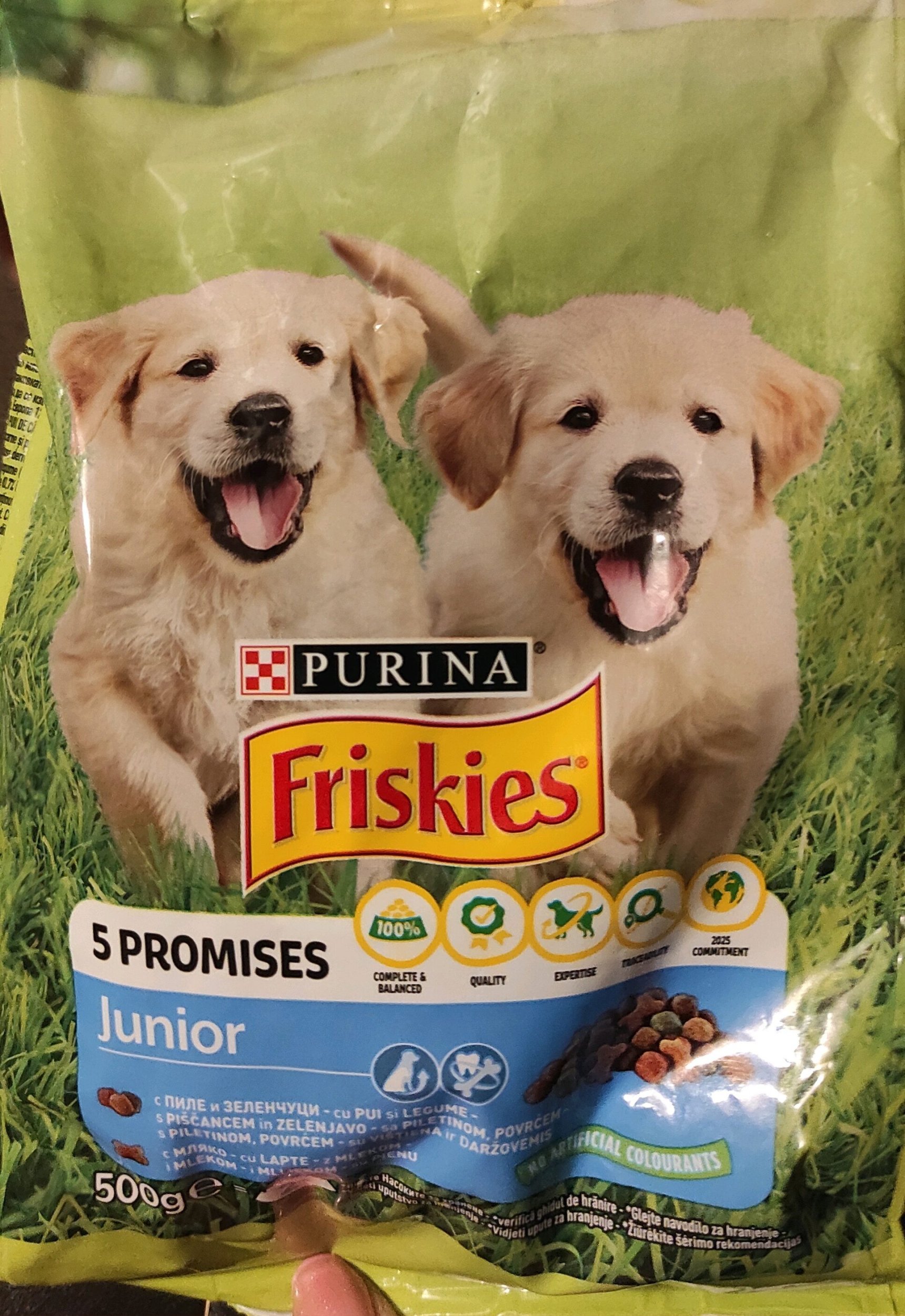 FRISKIES JNR DOG CHKN&VEG&MLK